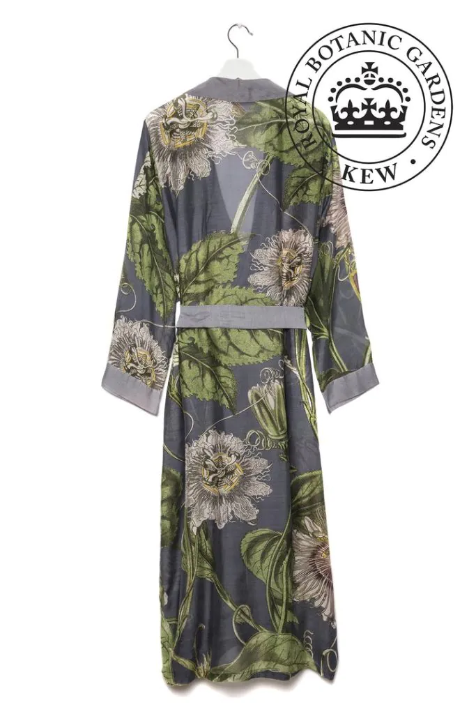 Powder S Kaleidoscope Floral Kimono Gown Sage Armed Gorgeous