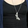 Hanging Hawk Moth Necklace (Silver or Silver Oxidised Finish)