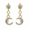 Sophie Harley North Star and Mini-Moon Drop Earrings