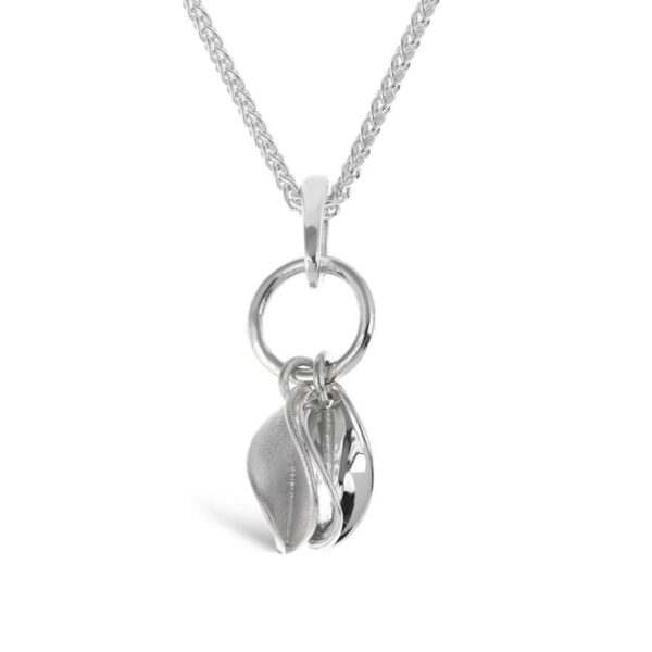 Double Tiny Leaf Necklace