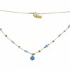 Opal Drop Gold Vermeil Necklace