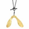 Double Sycamore Leaf Necklace