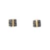 Gold Stripe Square Studs