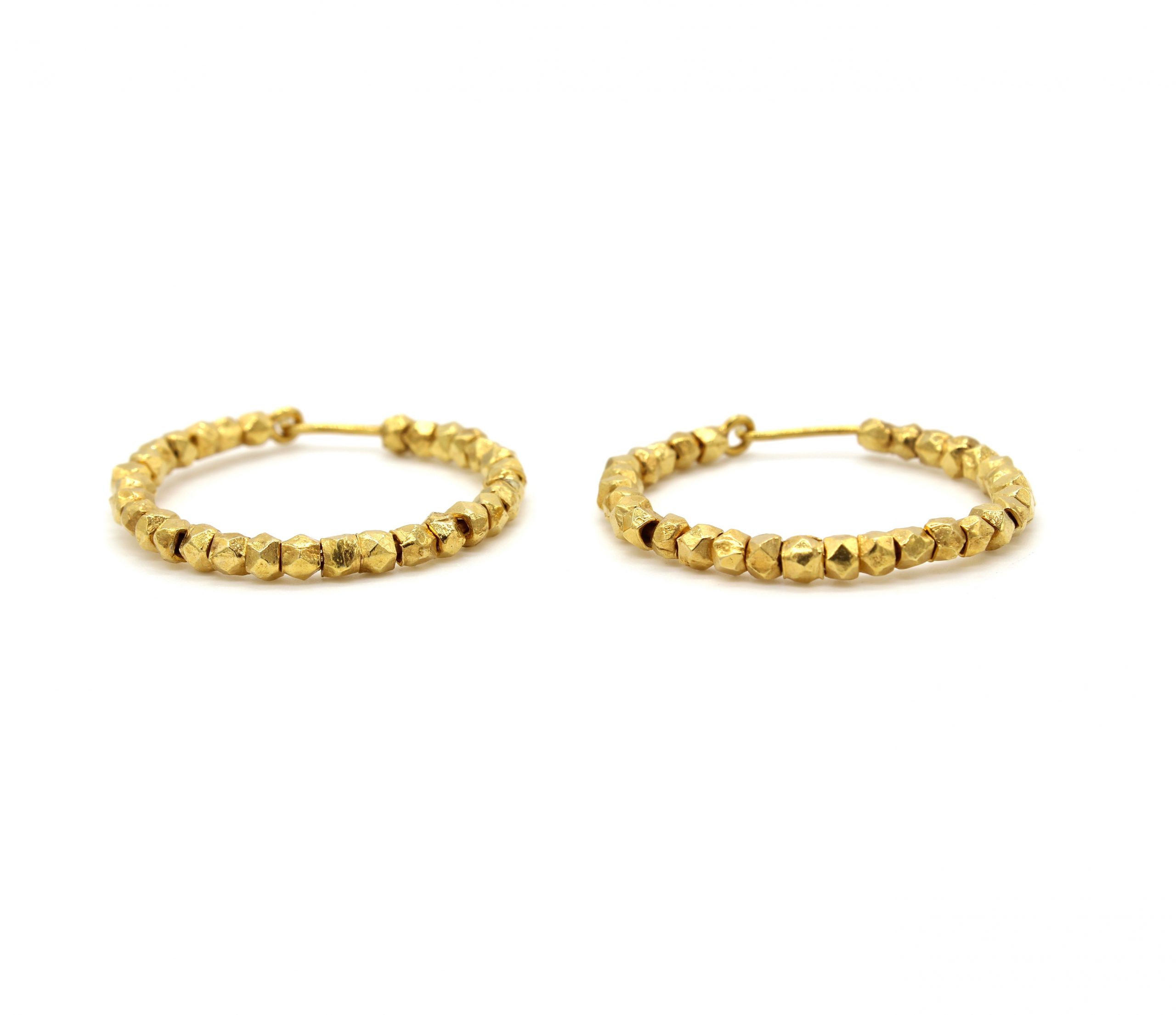 Gold Beaded Hoop | Armed & Gorgeous - Independent Jewellery and Gift Shop