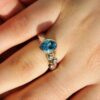 Swiss Blue Topaz Ring