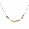 Silver and Gold Sparkle Bead Necklace