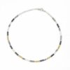 Multi-Tone Textured Bead Necklace