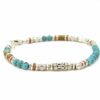 Bead Bracelet (Turquoise, Silver, Copper, Brass)