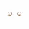 Adele Taylor Earrings – Silver Ring With Gold Circle Studs