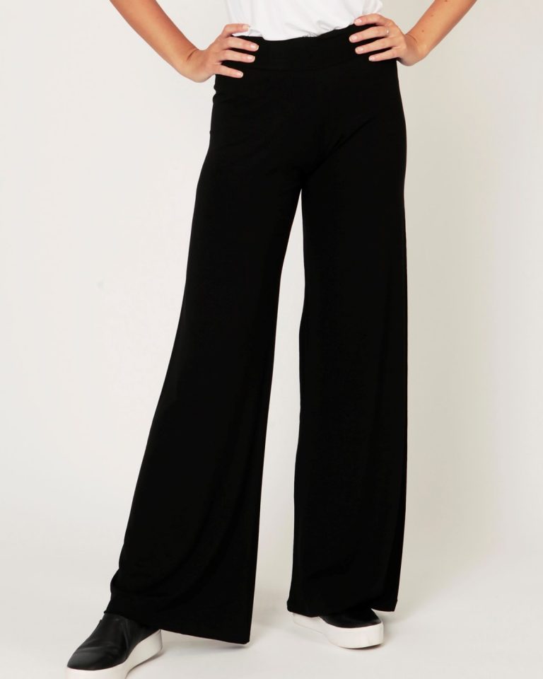 Suzy D - Black Super-Soft Deanna Jersey Trousers | Armed & Gorgeous ...