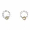 Adele Taylor Earrings | Two-Tone Hoop Studs