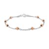 Silver and Rose Gold Fill Bracelet