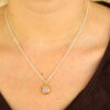 Gold Encased Moonstone Necklace