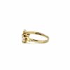 9ct Gold Double Diamond Leaf Ring