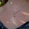 Solid Gold Snake Necklace