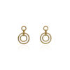 Catena Front Hoop Studs (Silver/Gold-Plated)