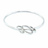 Oval Bangle With Three Hoops