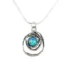 Swirl Design Pendant With Opalite