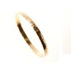 Hammered Handcrafted Rolled Gold Bangle