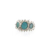 Millie Savage Jewellery | Opal Trio Ring (Blue or White)