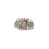 Millie Savage Jewellery | Opal Trio Ring (Blue or White)