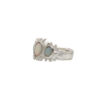 Millie Savage Jewellery | Opal Trio Ring (Blue or White)