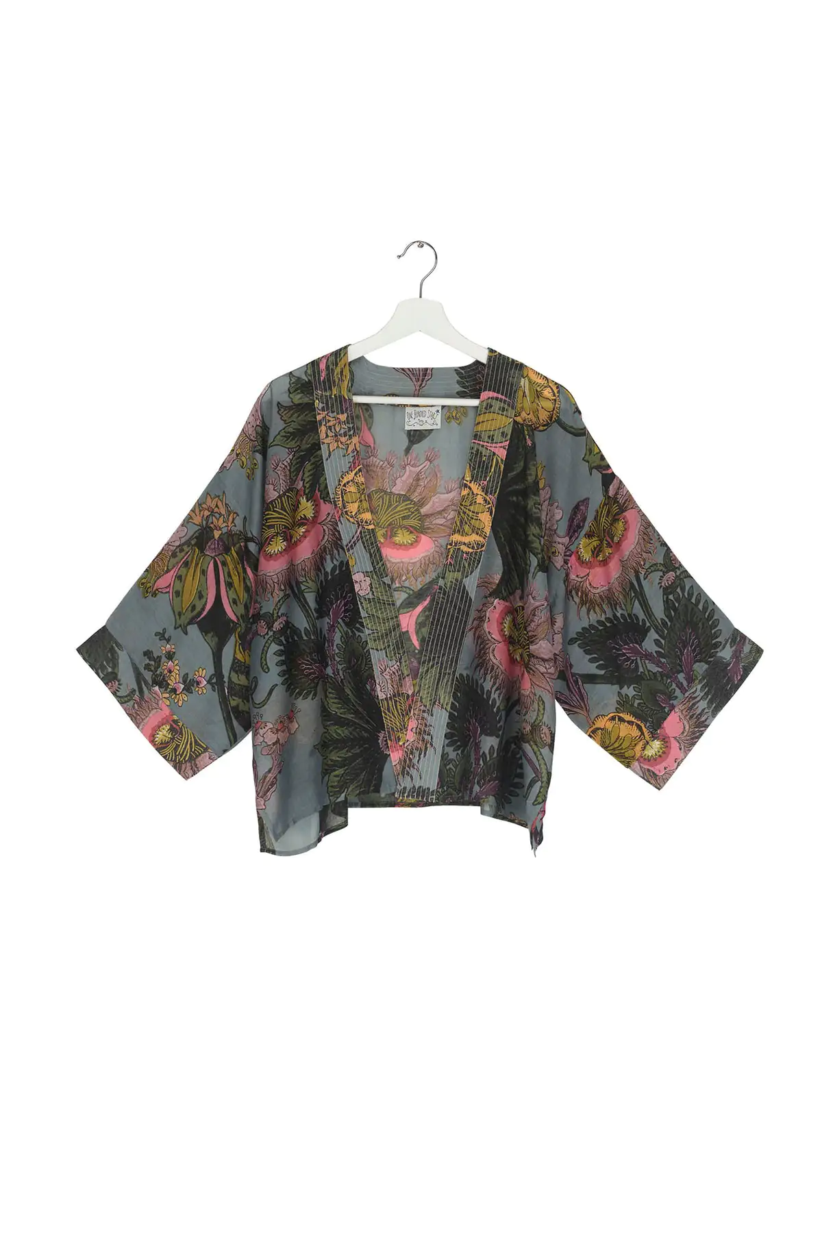 One Hundred Stars - Eccentric Blooms Pewter Kimono - Armed & Gorgeous ...