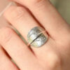 Wild Fawn Jewellery Tesoro Split Coin Ring (Gold or Silver)