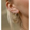 Wild Fawn Jewellery Organic Hoop Earrings (Gold or Silver)