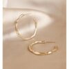 Wild Fawn Jewellery Organic Hoop Earrings (Gold or Silver)