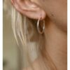 Wild Fawn Jewellery Organic Hoop Earrings (Gold or Silver)