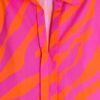 Vilagallo Anna Shirt Orange Zebra