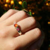 Opal and Ruby Ring