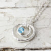 Ripple Pendant Swiss Blue Topaz