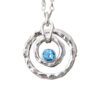 Ripple Pendant Swiss Blue Topaz