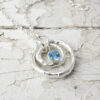 Ripple Pendant Swiss Blue Topaz