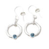 Halo Drop Earrings London Topaz