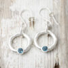 Halo Drop Earrings London Topaz