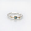 Fi Mehra Swiss- Silver & 9ct Blue Topaz Ring