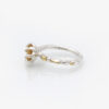 Silver and 9ct Gold Citrine Ring