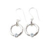 Halo Drop Earrings Aquamarine