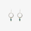 Adele Taylor – Carved Apatite Crystal Circle Drop Earrings