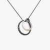 Adele Taylor – Silver & 18ct Gold Triple Irregular Hoop Necklace