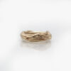 Fi Mehra – Uneven Ribbon & Wire 9ct Gold Ring