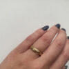 Fi Mehra – Uneven Ribbon & Wire 9ct Gold Ring