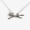 Xuella Arnold Silver Running Fox Necklace