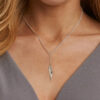 Mavilo Slim Leaf Pendant