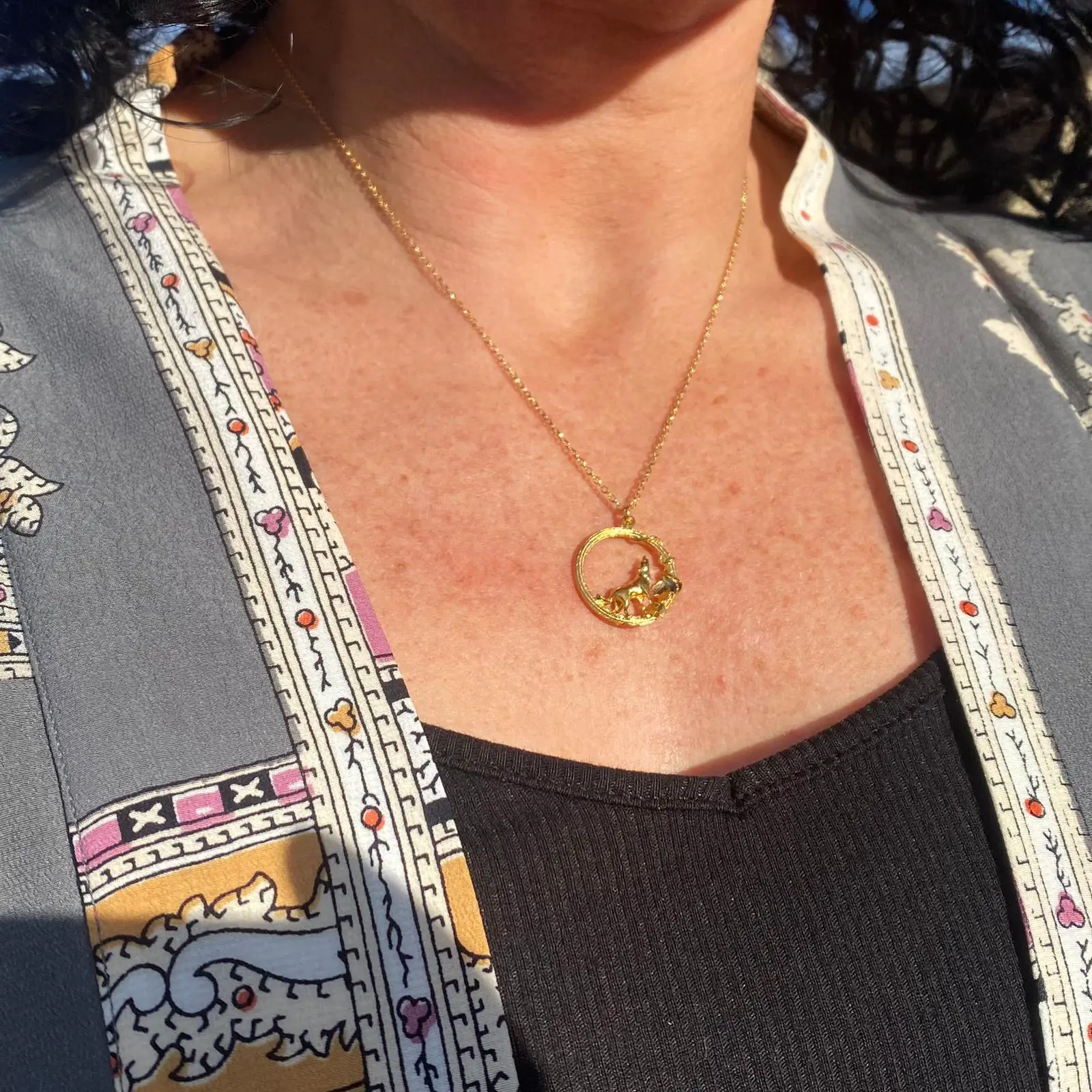 Alex Monroe Sea Turtle Pendant Necklace, Gold at John Lewis & Partners