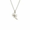 Alex Monroe Dandilion Fluff Necklace (Silver/Gold)