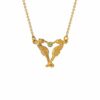 Alex Monroe Seahorse Companion Necklace (Silver or Gold Plated Silver)